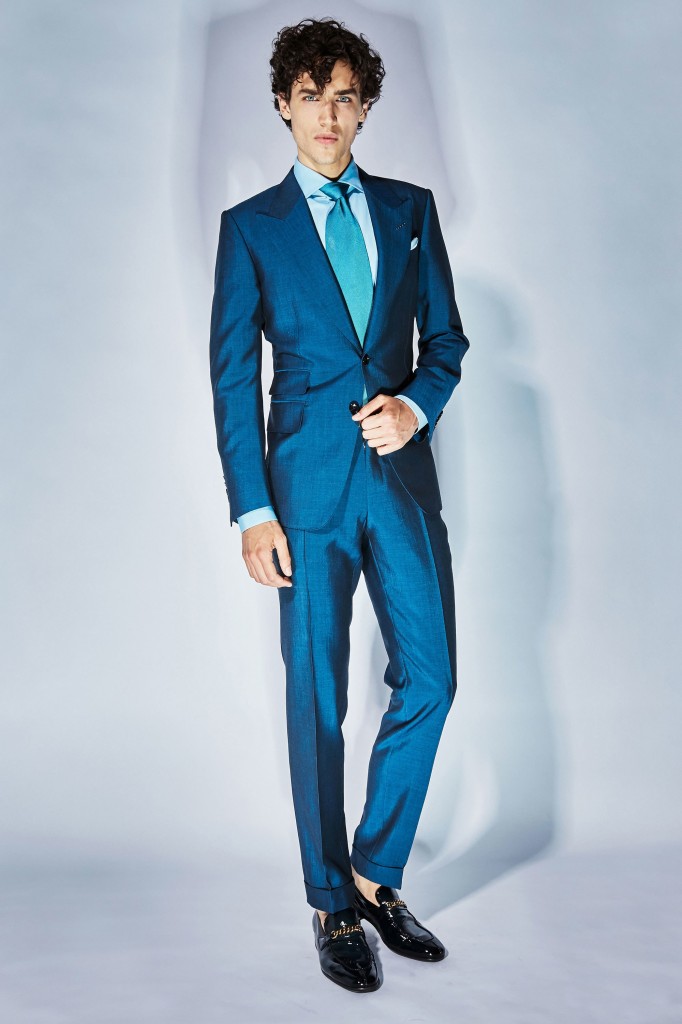 A dazzling suit from Tom Ford's spring/summer 2018 collection from Vogue.com