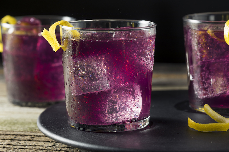 Homemade Purple Haze Cocktail